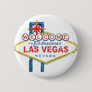 Badge Rond 5 Cm Bienvenue à Fabulous Las Vegas