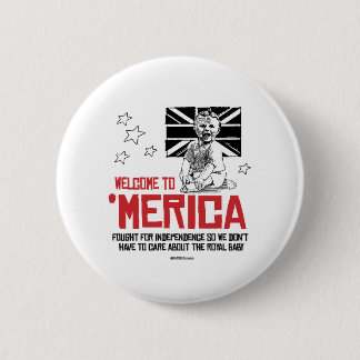 Badge Rond 5 Cm Bienvenue à l'Amérique