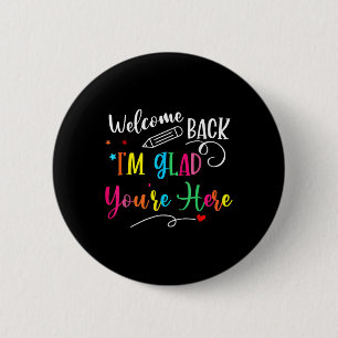 Badge Rond 5 Cm Bienvenue Ck Je Suis Heureux Que Vous Soyez Ici Ck