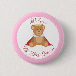 Badge Rond 5 Cm Bienvenue La Petite Princesse