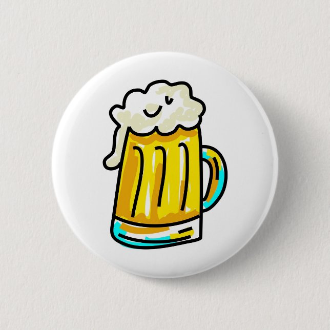 Badge Rond 5 Cm bière (Devant)