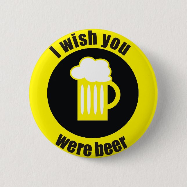 Badge Rond 5 Cm bière (Devant)