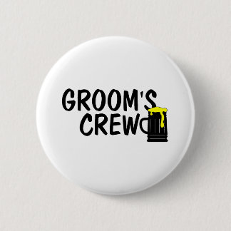 Badge Rond 5 Cm Bière d'équipage de mariés