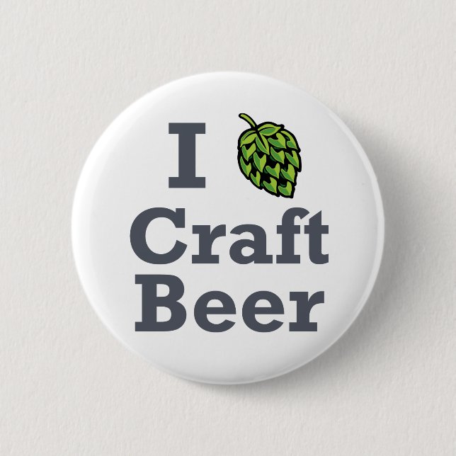 Badge Rond 5 Cm [Bière du métier I d'houblon] (Devant)