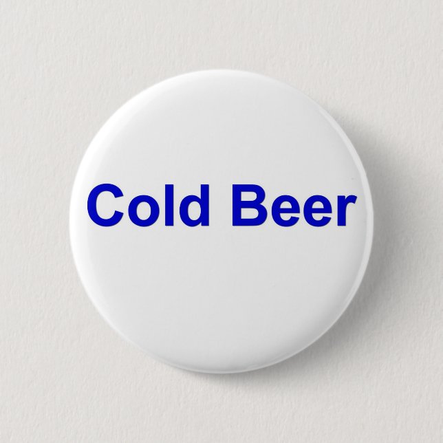 Badge Rond 5 Cm bière froide (Devant)