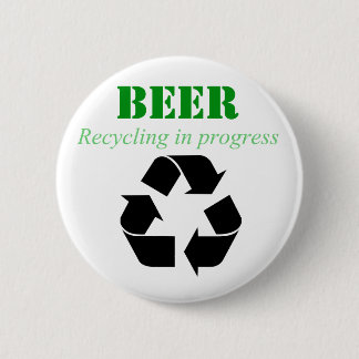 Badge Rond 5 Cm Bière réutilisant dans le bouton de processus