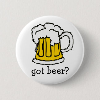 Badge Rond 5 Cm Bière ! Tasse pétillante écumeuse de Brew