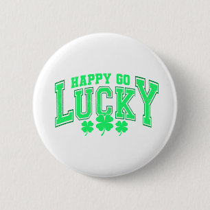 Badge Rond 5 Cm Bière verte chanceuse de la Saint-Patrick élégante