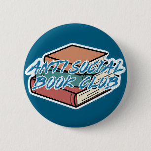 Badge Rond 5 Cm Big Book Energy, Antisocial Book Club