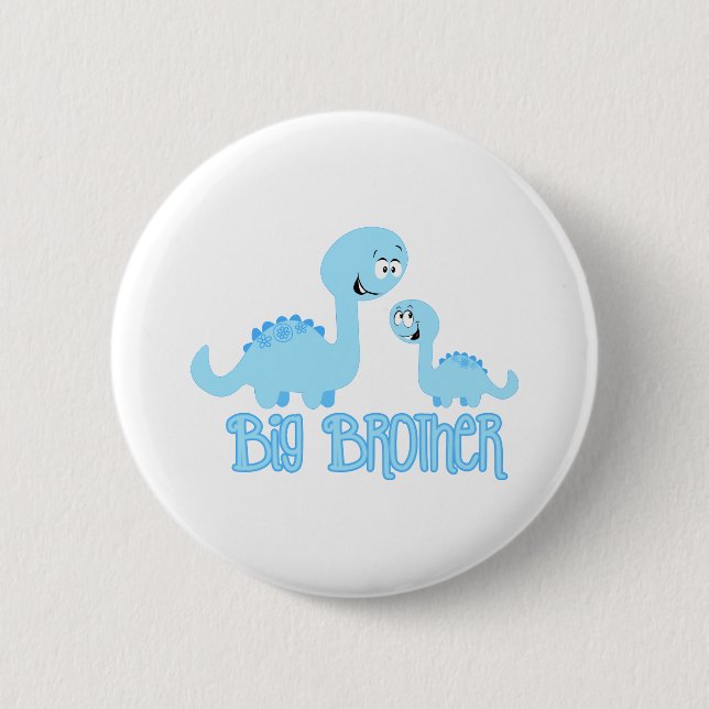 Badge Rond 5 Cm Big Brother Dinosaur (Devant)