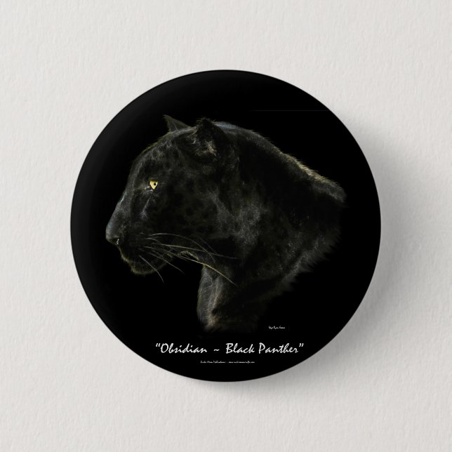 Badge Rond 5 Cm BIG CAT Espèces en péril série (Devant)