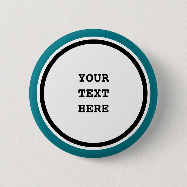 Badge Rond 5 Cm Big Dot blanc & Bague noir + votre dossier. & idée (Devant)