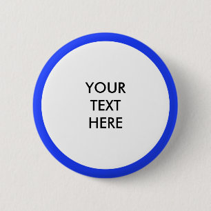 Badge Rond 5 Cm Big Dot blanc + votre dos. & idées