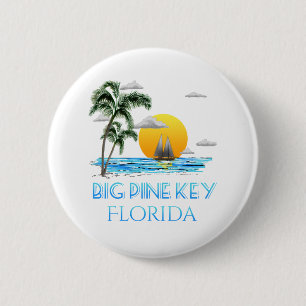 Badge Rond 5 Cm Big Pine Key Keys Florida