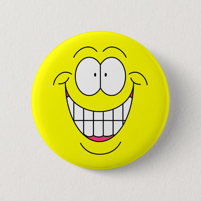 Badge Rond 5 Cm Big Smiley (Devant)