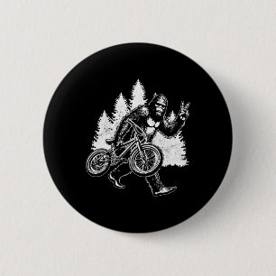 Badge Rond 5 Cm Bigfoot à vélo cyclisme vintage montagne Big