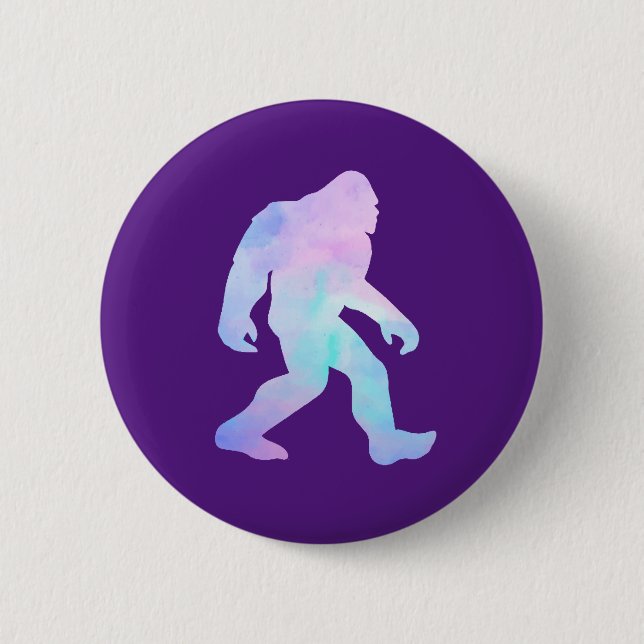 Badge Rond 5 Cm Bigfoot aquarelle       (Devant)