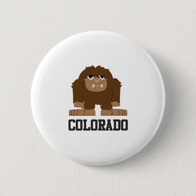 Badge Rond 5 Cm Bigfoot Colorado (Devant)