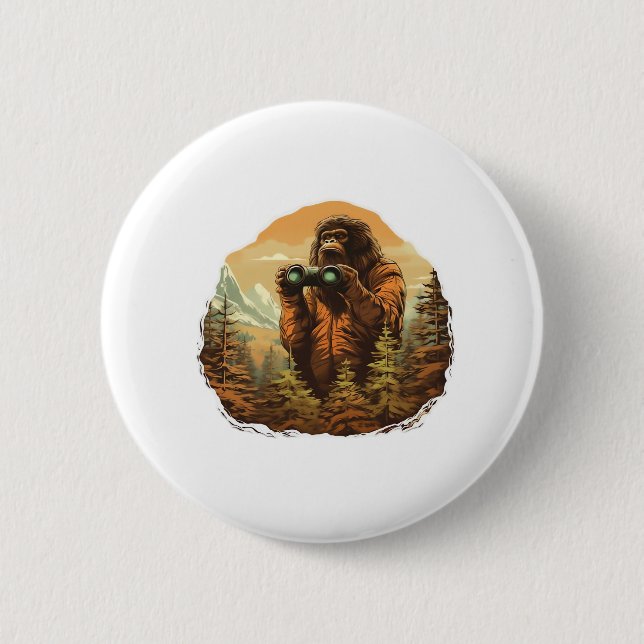 Badge Rond 5 Cm Bigfoot Peek-A-Boo (Devant)