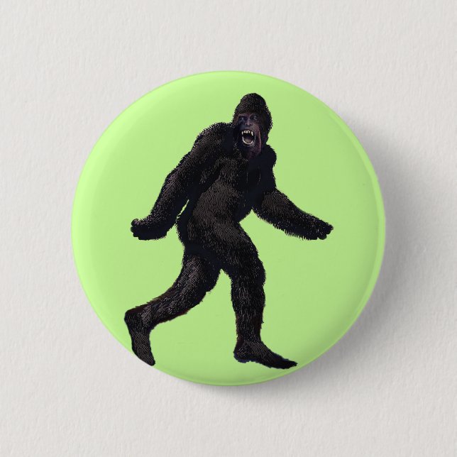 Badge Rond 5 Cm Bigfoot Sasquatch Yetti (Devant)