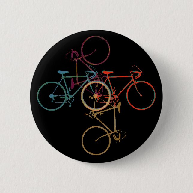 Badge Rond 5 Cm bike - cyclines (Devant)