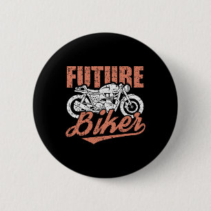 Badge Rond 5 Cm Biker Clic Moto Cool Motorbike Rider