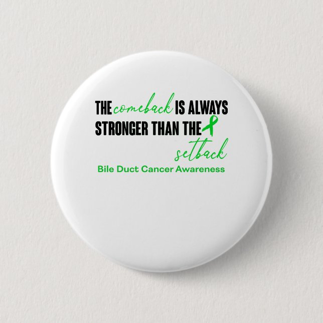 Badge Rond 5 Cm Bile Duct Cancer Awareness Ribbon Support Cadeaux (Devant)