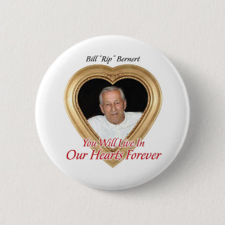 Badge Rond 5 Cm Bill Bernert - bouton d'hommage