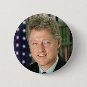 Badge Rond 5 Cm Bill Clinton