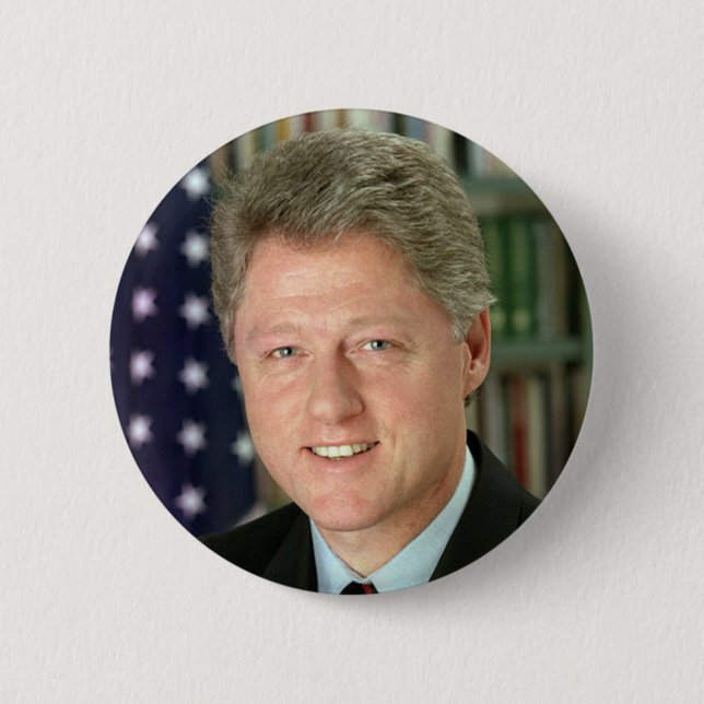 Badge Rond 5 Cm Bill Clinton (Devant)