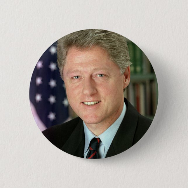 Badge Rond 5 Cm Bill Clinton (Devant)
