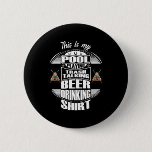 Badge Rond 5 Cm Billard 8 Ball Pool Joueur Sarcasm Humour de nouve
