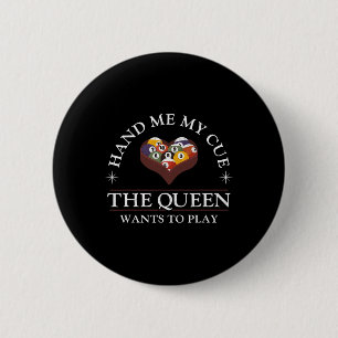 Badge Rond 5 Cm Billard Billard Lecteur Ball Girl Me Main Ma Cue L