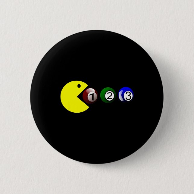 Badge Rond 5 Cm Billard Ll - Amusant Joueur de Billard Te (Devant)