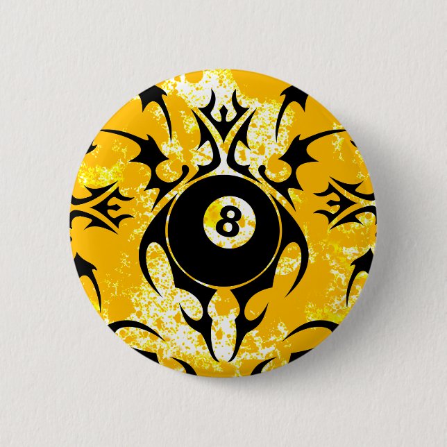 Badge Rond 5 Cm billard. tribal. (Devant)