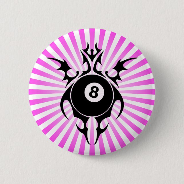 Badge Rond 5 Cm billard. tribal. (Devant)