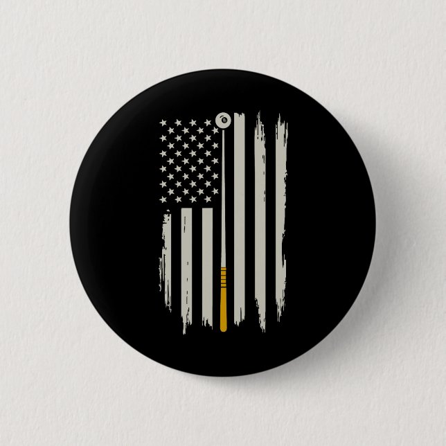 Badge Rond 5 Cm Billiard Pool Player Billiards Table Etats-Unis Am (Devant)