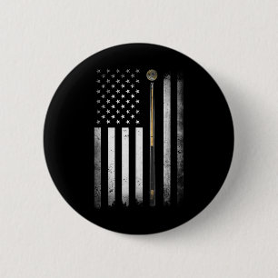 Badge Rond 5 Cm Billiard Pool Player Table États-Unis drapeau amér
