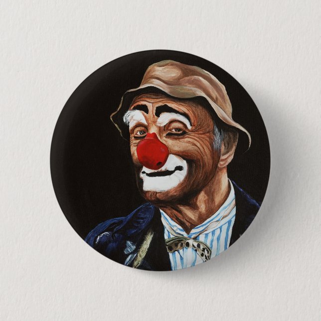 Badge Rond 5 Cm Billy supérieur le clown (Devant)