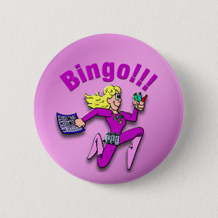 Badge Rond 5 Cm Bingo ! !