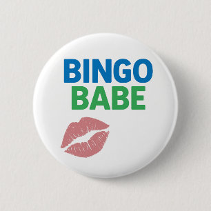 Badge Rond 5 Cm Bingo Babe mignonne et confiant amoureux de Bingo