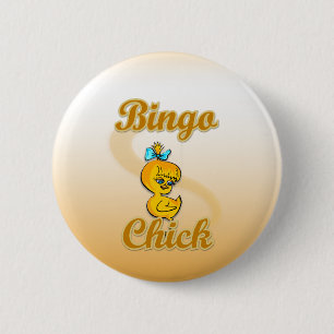 Badge Rond 5 Cm Bingo Chick