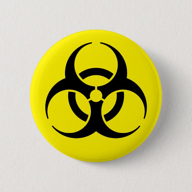 Badge Rond 5 Cm Biodanger (Devant)