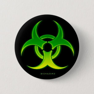 Badge Rond 5 Cm BioHazard