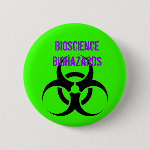Badge Rond 5 Cm Biohazard, Biohazards de biosciences