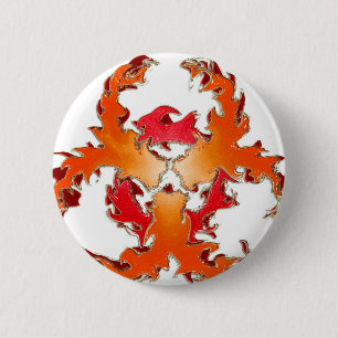 Badge Rond 5 Cm Biohazzard_white