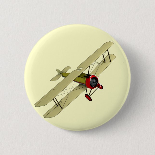Badge Rond 5 Cm Biplan de chameau de Sopwith (Devant)