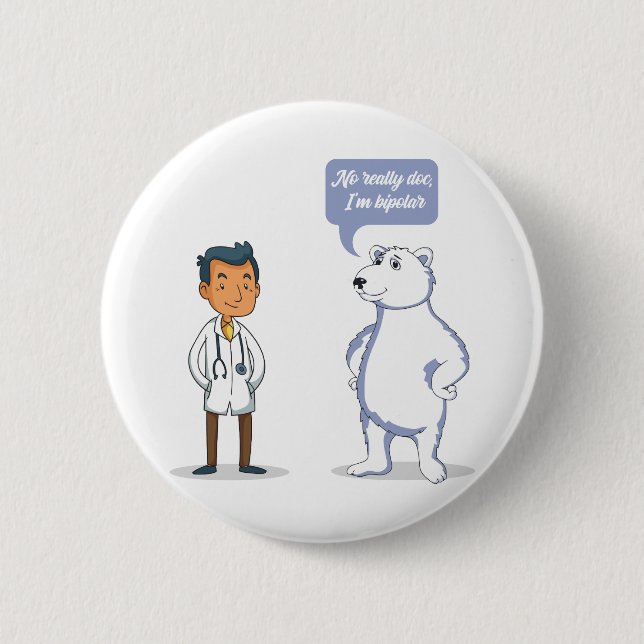 Badge Rond 5 Cm Bipolaire (Devant)