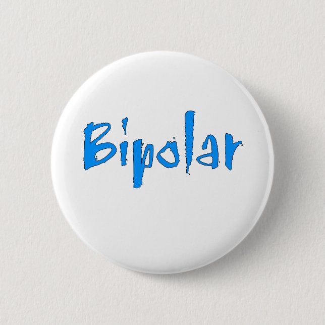 Badge Rond 5 Cm Bipolaire bleu (Devant)