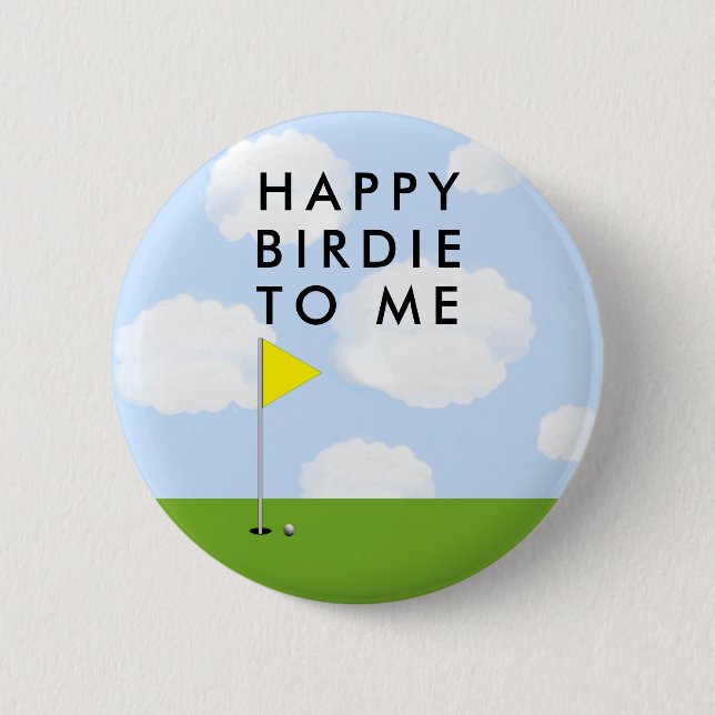 Badge Rond 5 Cm Birdie Golf (Devant)